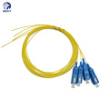 Fast delivery 0.9mm 1 meter SX SM 9/125 SC UPC fiber optic pigtail factory price